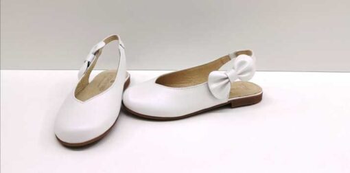 Zapato Ceremonia Moña Lateral Blanco Andanines - Imagen 1
