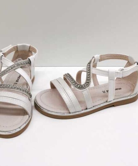 Sandalia Brillantes Blanca Mayoral