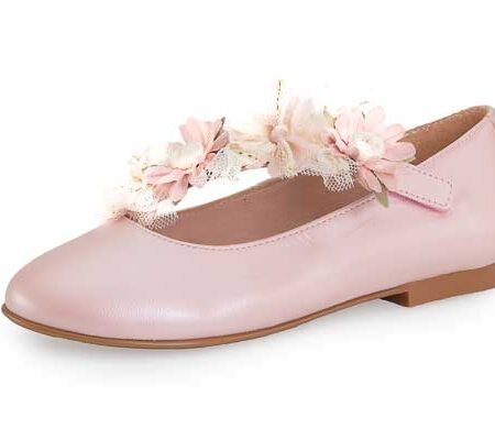 zapato de ceremonia rosa nacarado