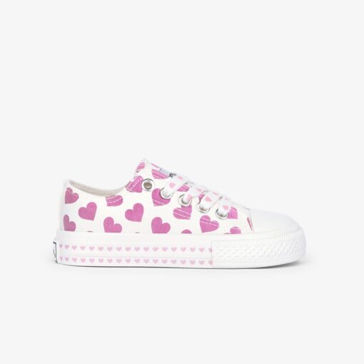 Zapatillas de Lona Solares Corazones Cordones Conguitos - Imagen 3