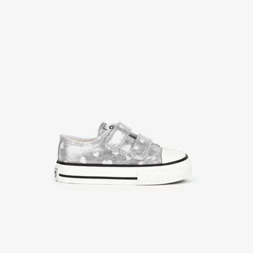 Zapatillas de Lona Brilla Oscuridad Plateada Conguitos - Imagen 3