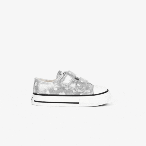 Zapatillas de Lona Brilla Oscuridad Plateada Conguitos - Imagen 1