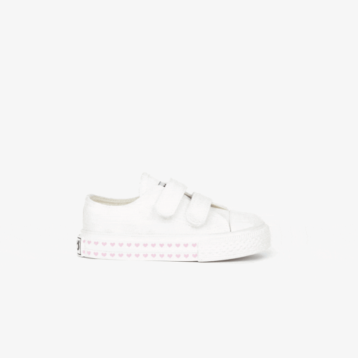 Zapatillas de Lona Solares Corazones Velcro Conguitos - Imagen 1