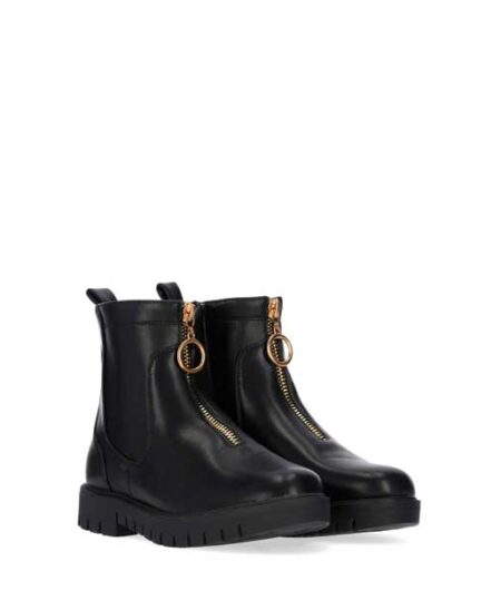 bota cremallera 23449 DADO-15 Negro frente chika10 chikihuellas