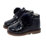 bota pompom calzado respetuoso 11924 piruflex velcro marino chikihuellas