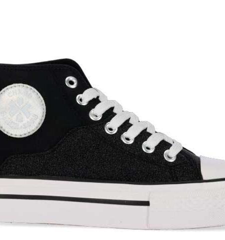 botin lona 23297 CITY UP KIDS-15 Negro lado chika10 chikihuellas