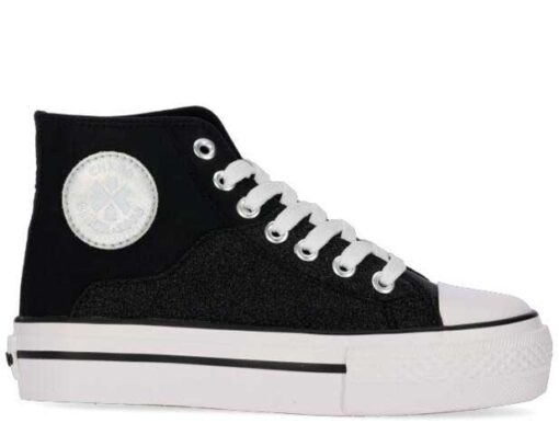 botin lona 23297 CITY UP KIDS-15 Negro lado chika10 chikihuellas