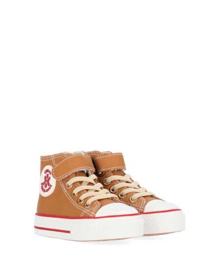 deportiva botin 23597 LITO-37 mostaza frente chika10 chikihuellas