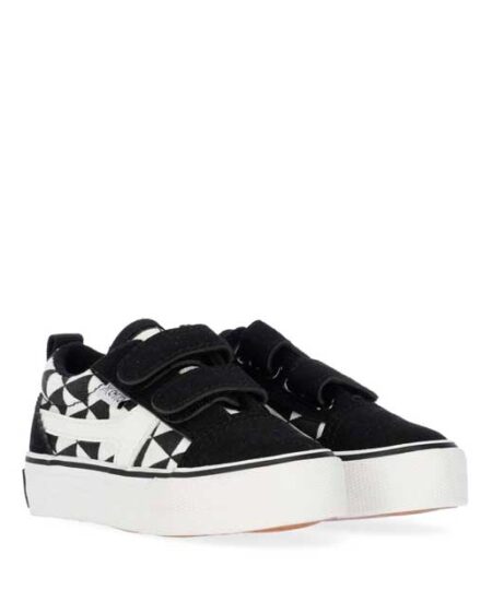 zapatilla vans LIMA BABY-01 Negro Blanco frente chika10 chikihuellas