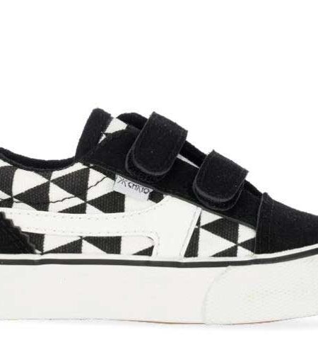 zapatilla vans LIMA BABY-01 Negro Blanco lado chika10 chikihuellas