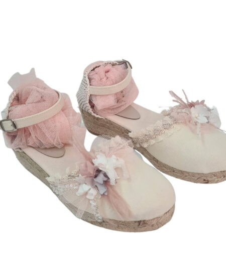 espartena valenciana beige flor rosa tul 10027