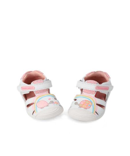 sandalia biomecanics cangrejera blanca tortuga 232107 B chikihuellas ambas