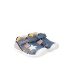 sandalia biomecanics cangrejera textil piel estrella jeans azul 232148 A chikihuellas frente par