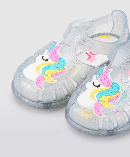 Cangrejera Plastico Unicornio Transparente Igor