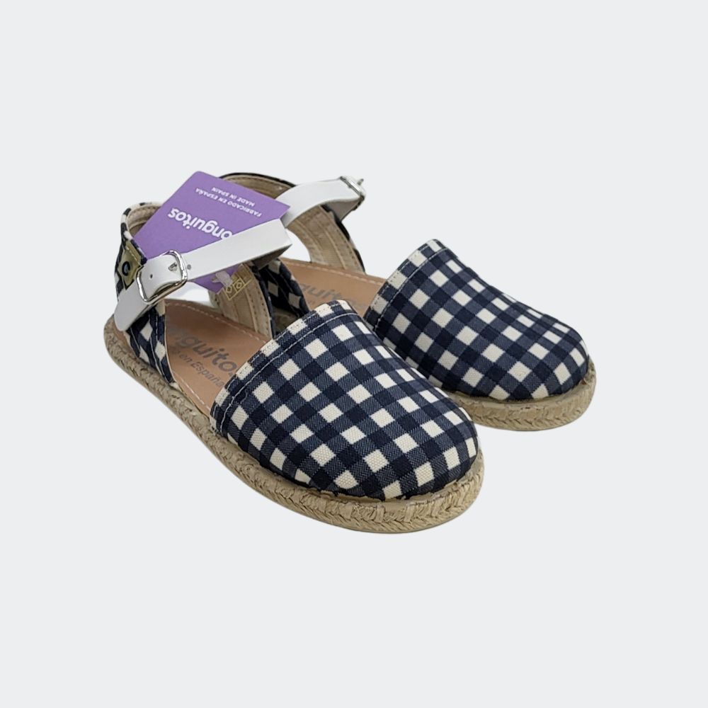 Esparteña Vichy Azul Conguitos