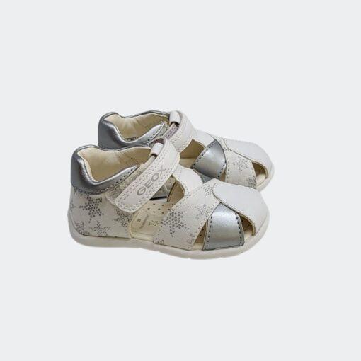 sandalia-blanca-plata-geox-lado-chikihuellas Sandalia Blanca Plata Geox - Imagen 2