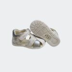 Sandalia Blanca Plata Geox - Imagen 5