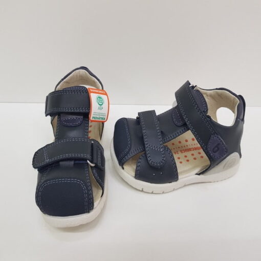 Sandalia Doble Velcro Marino Biomecancis - Imagen 1
