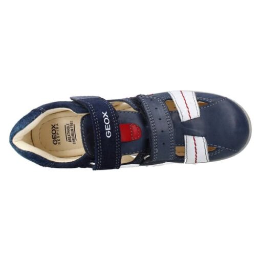 B0250A-sandalia-geox-nino-doble-velcro-chikihuellas-marino-arriba Sandalia Doble Velcro Azul Geox - Imagen 3