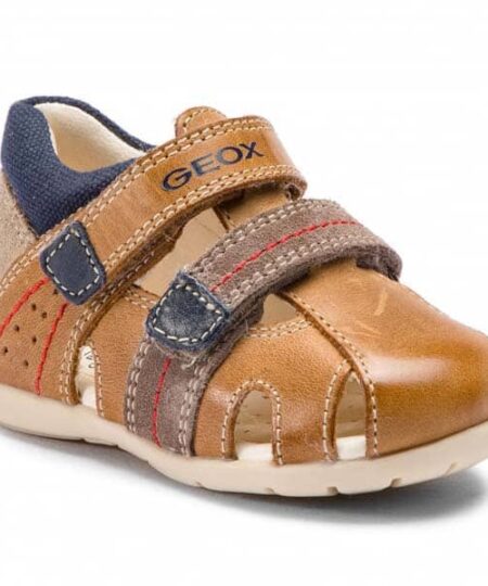 Sandalia Doble Velcro Marron Geox