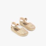 Esparteña Glitter Oro Conguitos