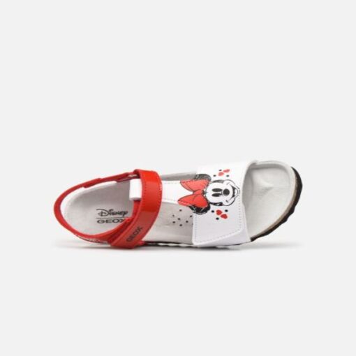 b152rc-bio-minnie-sandalia-blanca-roja-geox-chikihuellas-arriba Bio Minnie Disney Geox - Imagen 2