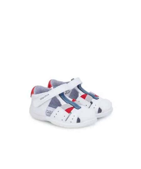 Sandalia Elasticos Blanco Titanitos