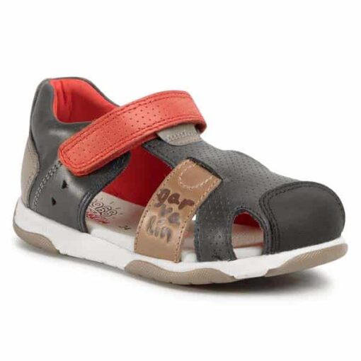 sandalias-garvalin-202335-azul-marino-nino-chikihuellas Sandalia Detalle Marron Garvalin - Imagen 1