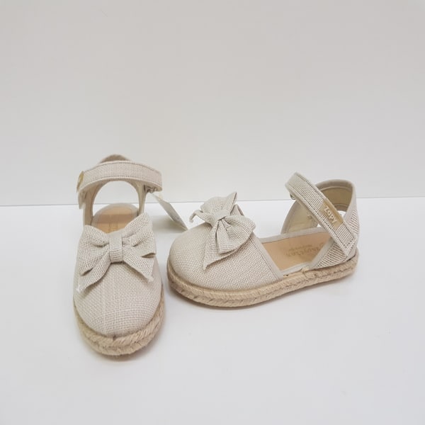 u400502-espartena-zapy-mona-lino-velcro-chikihuellas Esparteña Lino Moña Zapy - Imagen 1