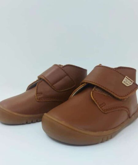 bota marron velcro pirufin calzado respetuoso chikihuellas