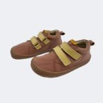 botin bajo marron piel antimanchas flexinens cierre velcro