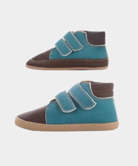 bota marron y azul oceano paulito baby lobitos