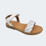 Sandalia Trenzado Plata Conguitos