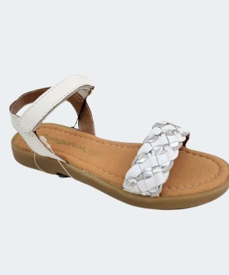 Sandalia Trenzado Plata Conguitos