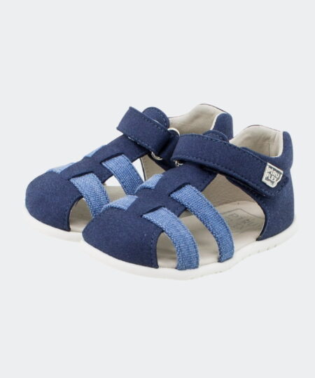 Sandalia Tiras Lino Marino Piruflex