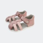 sandalia lino rosa niña pirufin