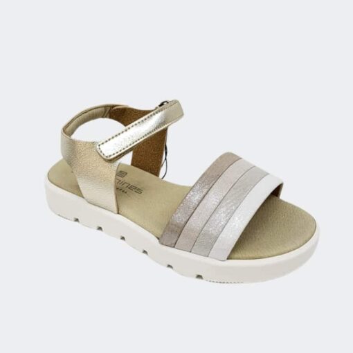 Sandalia Tiras Dorado Andanines - Imagen 1