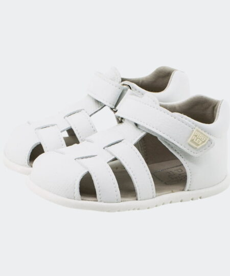 Sandalia Blanca Tiras Piruflex