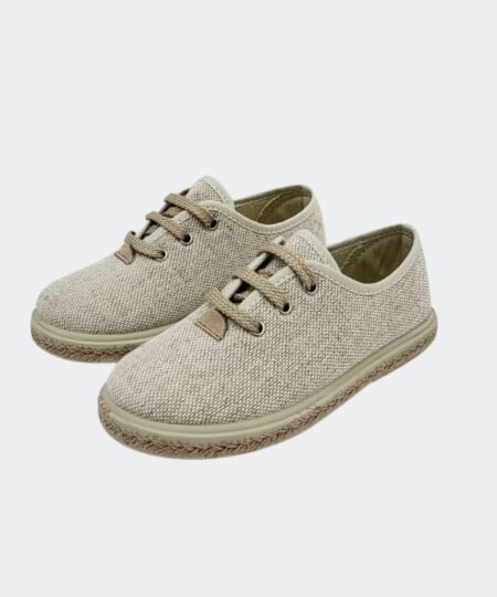 Alpargata Blucher Cordones Crudo Vulpeques