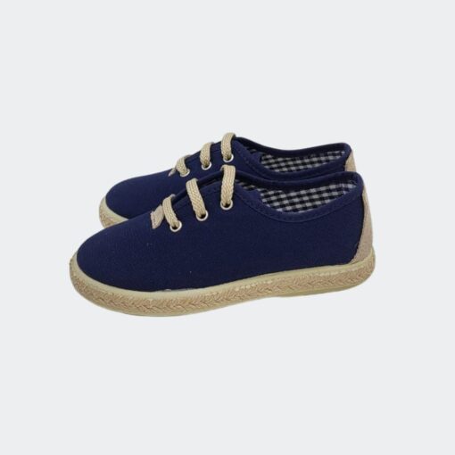 alpargata-blucher-marino-vulpeques-1000-ps-lado-chikihuellas Alpargata Blucher Cordones Marino Vulpeques - Imagen 2