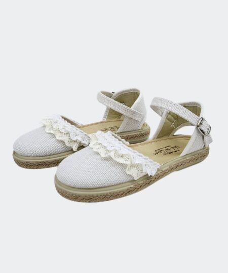 Esparteña Puntilla Blanco Vulpeques