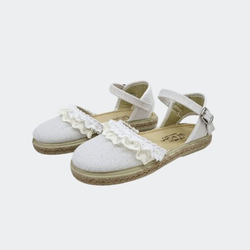 Esparteña Puntilla Blanco Vulpeques