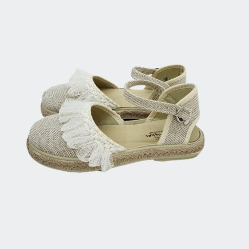 Alpargata Valencina Tul Crudo Vulpeques - Imagen 2