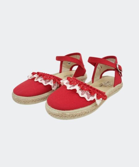 Esparteñas Puntilla Rojo Vulpeques