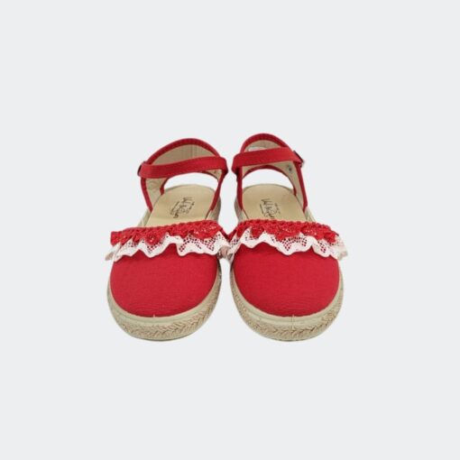 Esparteñas Puntilla Rojo Vulpeques - Imagen 3