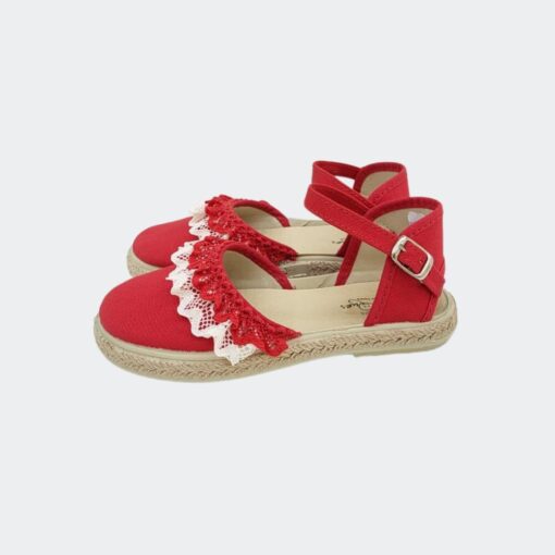 Esparteñas Puntilla Rojo Vulpeques - Imagen 2