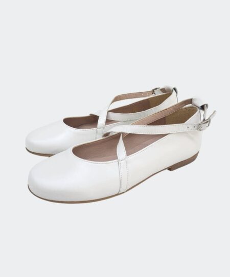 zapato ceremonia jazmin blanco de la marca titanitos