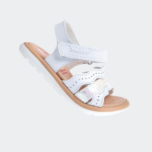 Sandalias Tiras Blanca Pablosky 038400 - Imagen 3