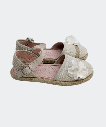 Inicio - Zapatería infantil y juvenil online espartena lino beige flor zapy ag401202 lado chikihuellas