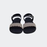 Sandalia Barefoot Mujer Negro Flexines - Imagen 3